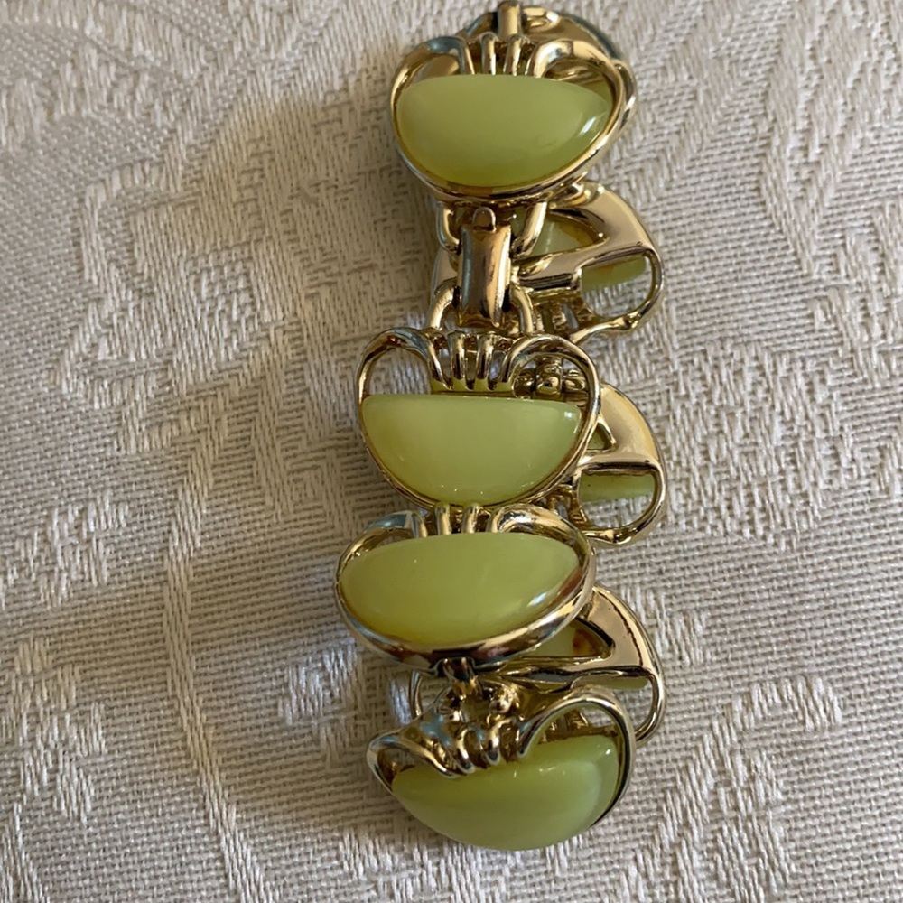 Costume jewelry green bracelet - Picture 4 of 4